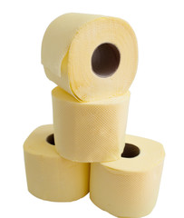 roll of toilet paper yellow