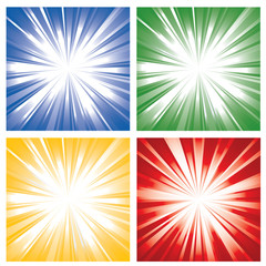 Obraz premium multicolor sunburst