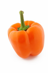 orange pepper isolated on white background