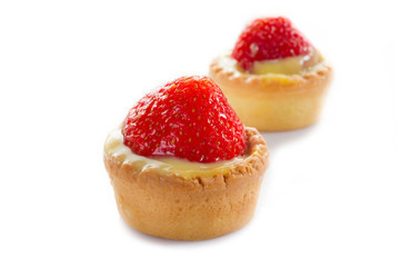 strawberries italian pastry -pasticcino fragola