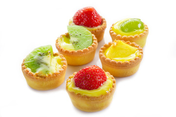 italian fruits pastry - pasticcini di frutta