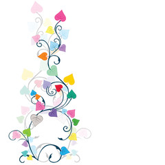 Foliage with colored leaves