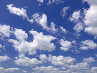 Blue sky and white clouds