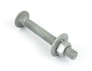 Large nut bolt and washer