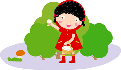 Vector Little Red Riding Hood