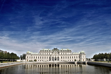 Fototapeta na wymiar Belvedere in Vienna