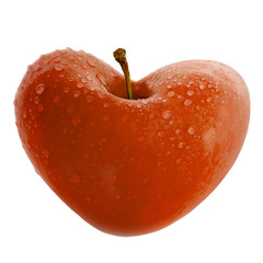 Apfel als Herz