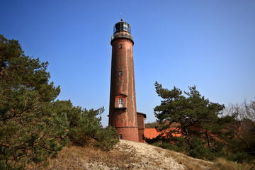 Fototapeta na wymiar Lighthouse Darßer miejsce