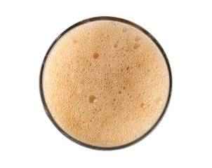 Foam of sweet drink