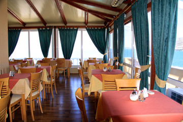 interior of modern nigt club or restaurant