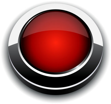 Red 3d Button.