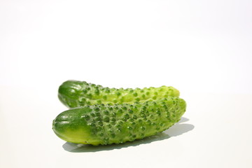 two cucumbers