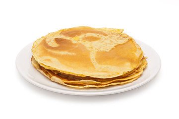 stack of thin pancakes