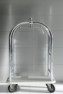 Hotel Luxury Trolley Barrow Silver Chrome