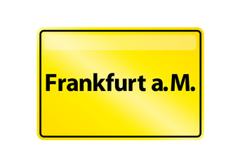 Ortsschild Frankfurt