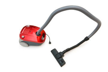 Vacuum cleaner isolated on the white background