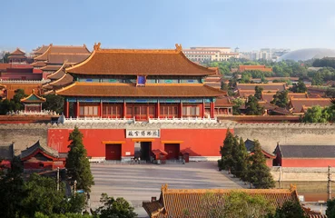 Rolgordijnen Impressive Chinese architecture.The Forbidden City © Eagle