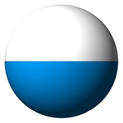 San Marino flag sphere isolated on white illustration