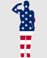Obraz premium Amerikanischer Salut