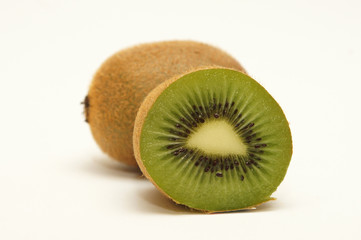 Fototapeta premium one and half cut of kiwi fruits