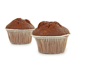 muffin sur fond blanc