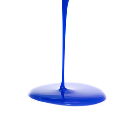 Pouring Blue Paint