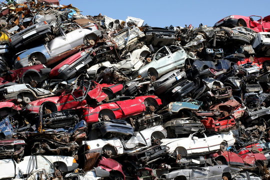 Cars junkyard