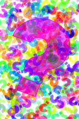 question marks background