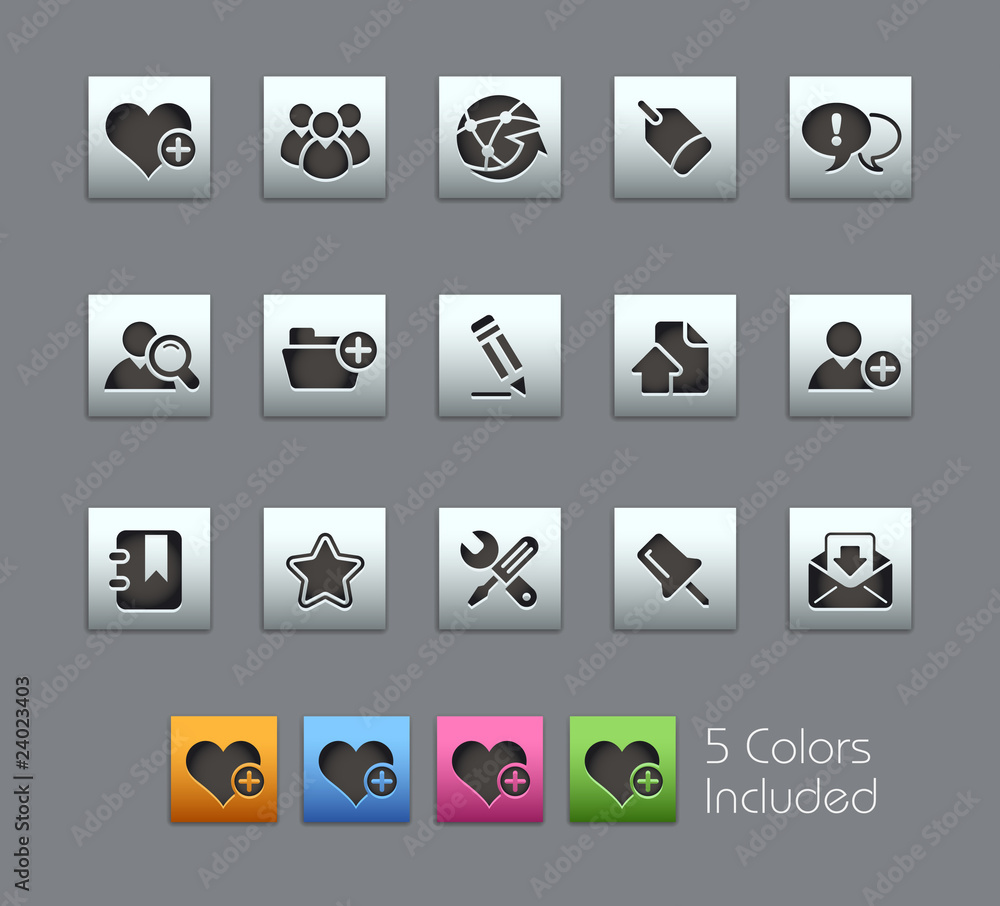 Aufkleber blog / it includes 5 colors in different layers