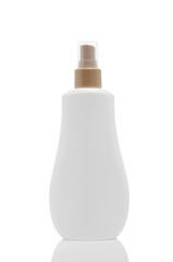 one plastic bottle with spray