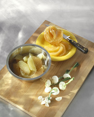 extraire la chair des pamplemousses 