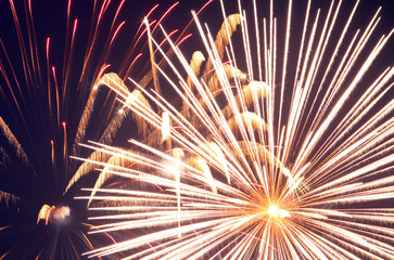 Abstract Fireworks Background