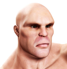 Fototapeta premium Strong Mans Face