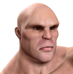 Fototapeta premium Strong Mans Face