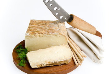 porcion de queso artesanal