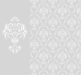 Seamless background from a floral ornament