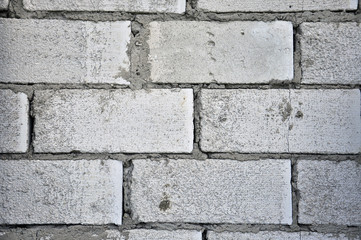 white brick wall as a background