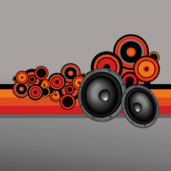 retro style music design