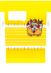 プリントアウトして作る封筒 ハッピーバースデー