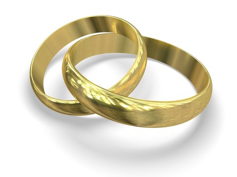 golden 	wedding rings