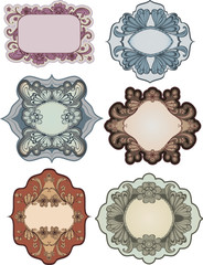 set of vintage  labels