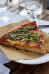 Delicious slice of pizza