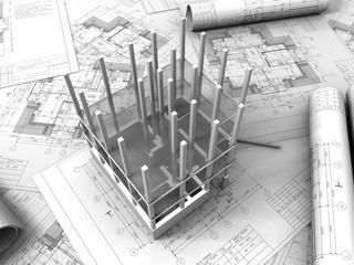 3D plan drawing..