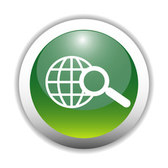 Glossy Web Search Sign Button
