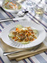 filet de porc au légumes et citron