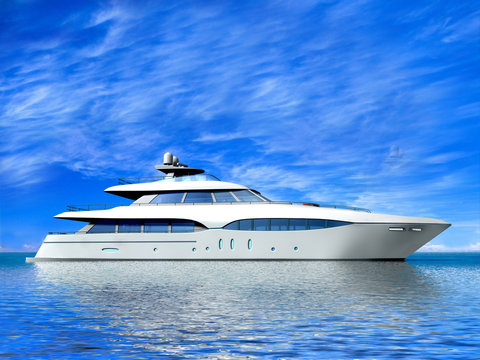 Fototapeta Luxury Yacht.
