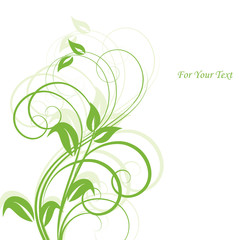 Abstract flowers background with place for your text