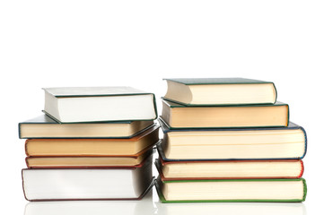 books isolated on white