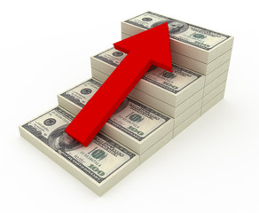 Increasing value of Dollar. Include Clipping Path