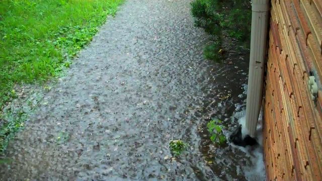 Overflowing Downspout